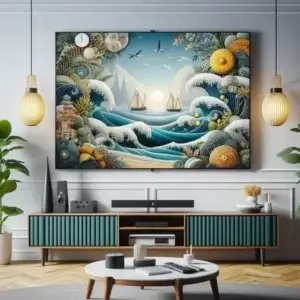 Jasa Pembuatan Backdrop Tv Custom Di Ridogalih